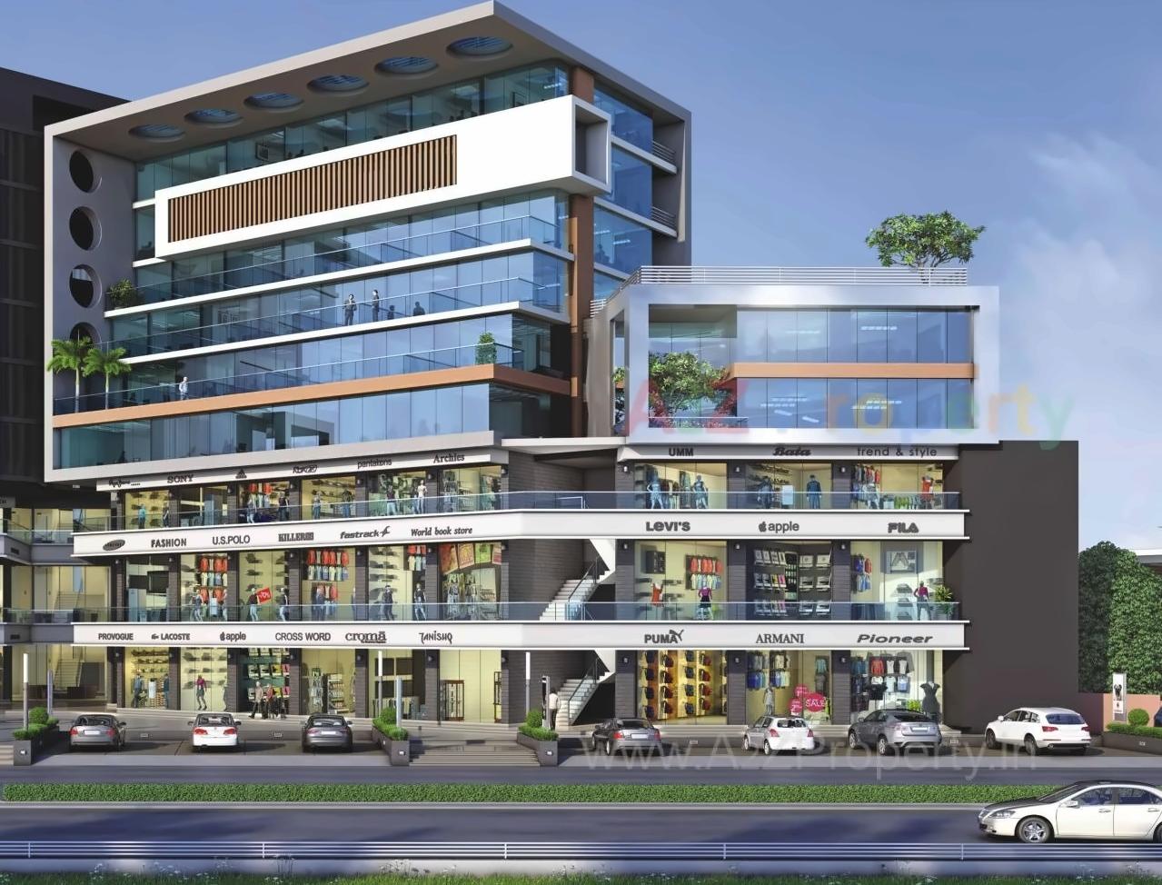 3D Elevation of real estate project Capital Business Center located at Vapi, Valsad, Gujarat