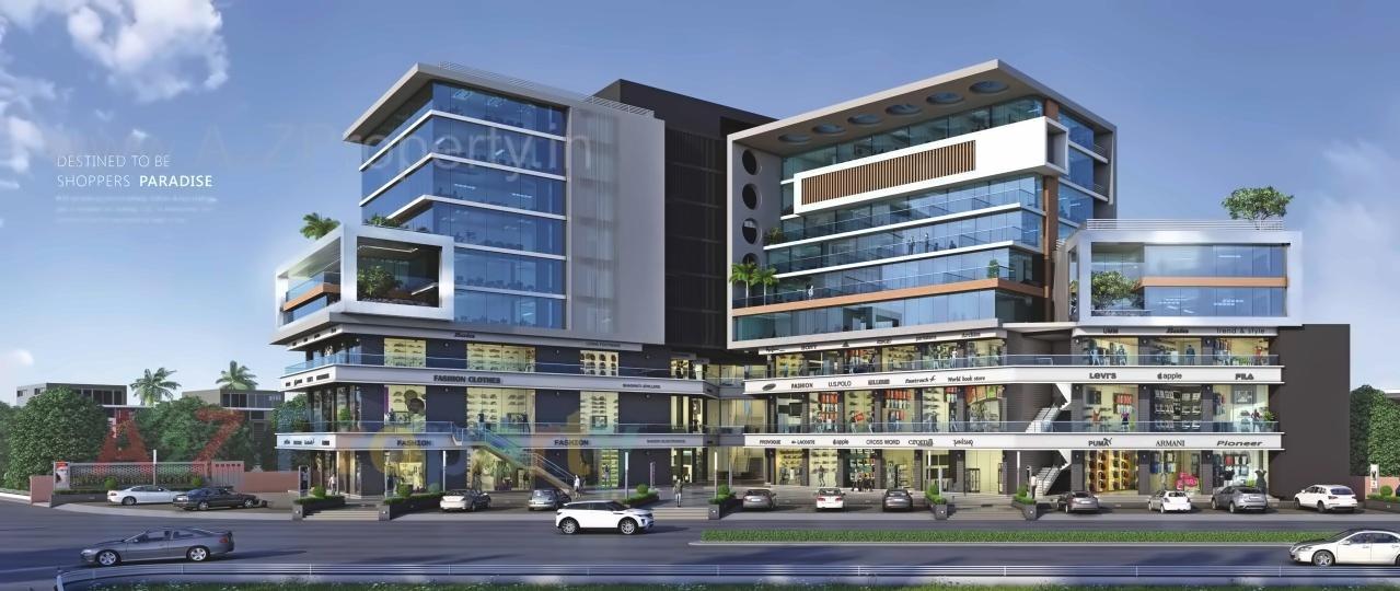 3D Elevation of real estate project Capital Business Center located at Vapi, Valsad, Gujarat