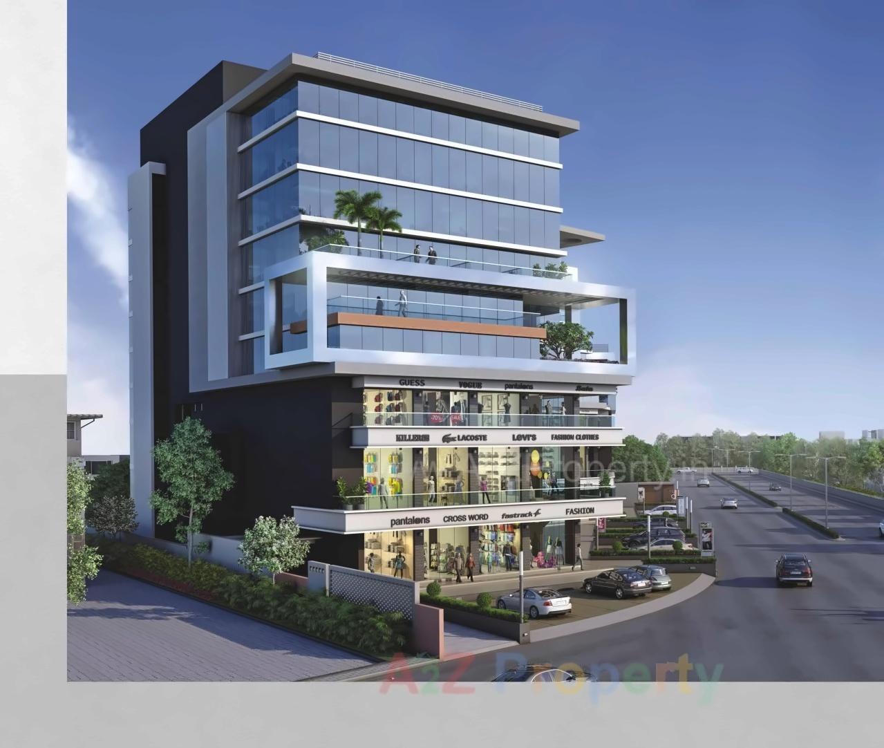 3D Elevation of real estate project Capital Business Center located at Vapi, Valsad, Gujarat
