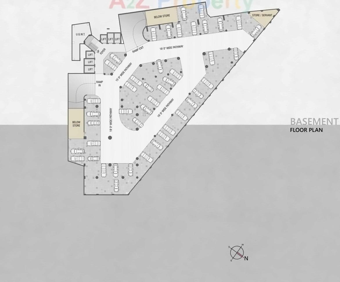 Layout of real estate project Capital Business Center located at Vapi, Valsad, Gujarat