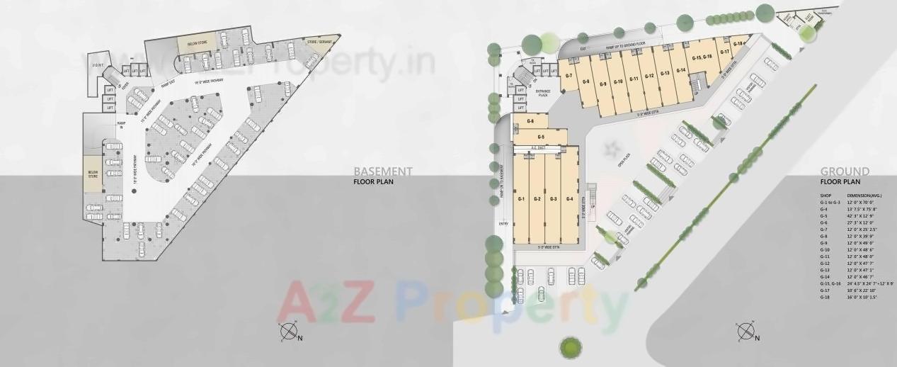 Layout of real estate project Capital Business Center located at Vapi, Valsad, Gujarat