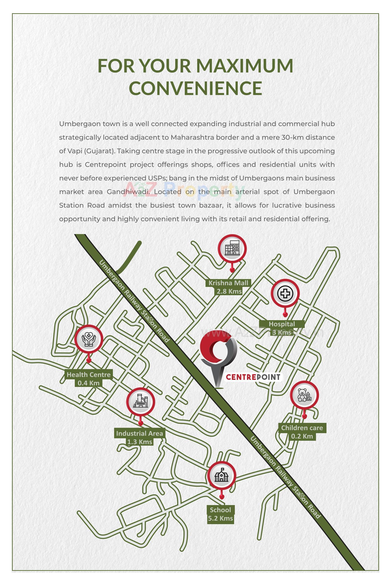  of real estate project Centre Point located at Umbergaon, Valsad, Gujarat