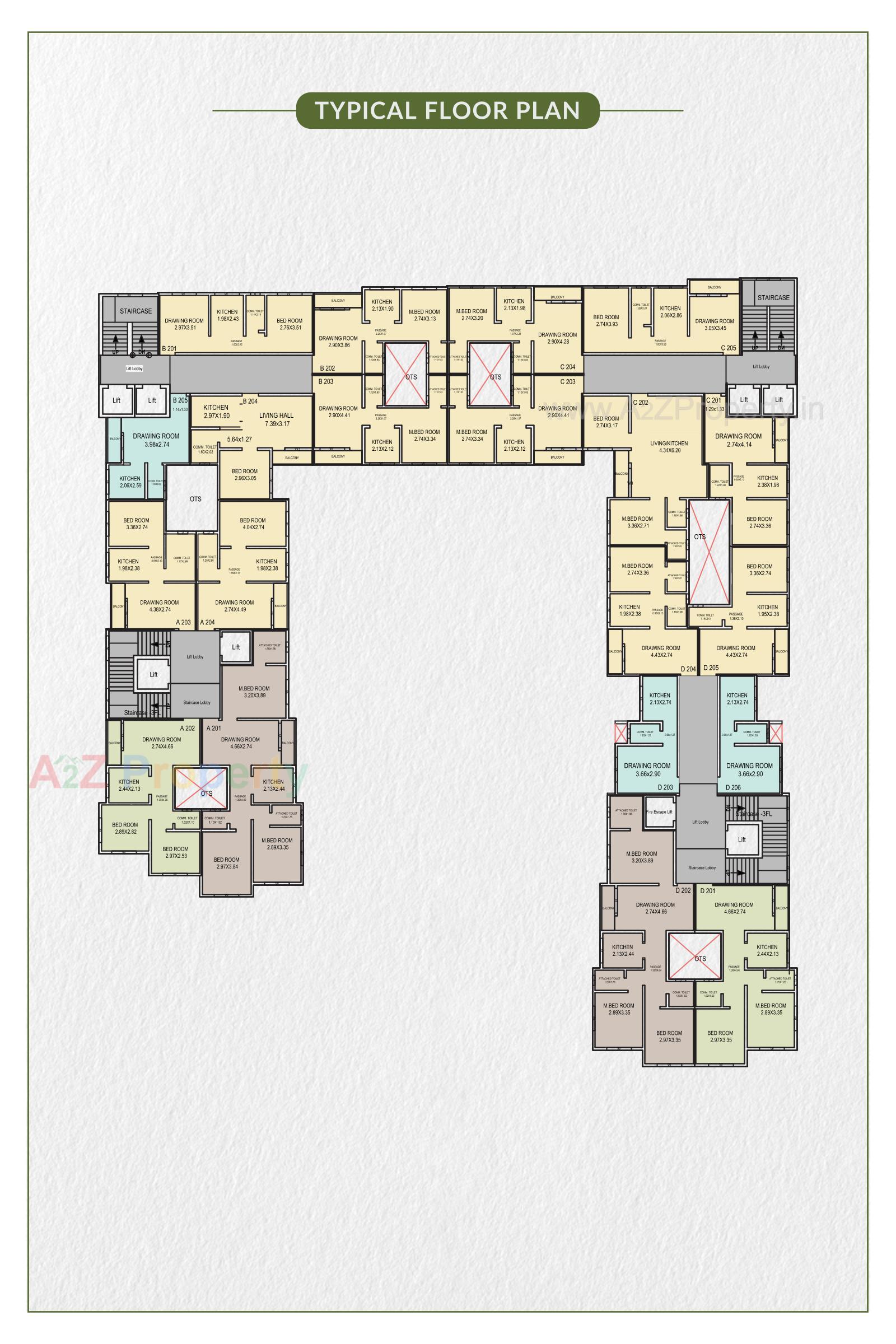 Layout of real estate project Centre Point located at Umbergaon, Valsad, Gujarat