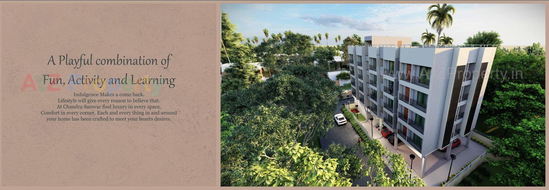 3D Elevation of real estate project Chandra Sarovar located at Vapi, Valsad, Gujarat