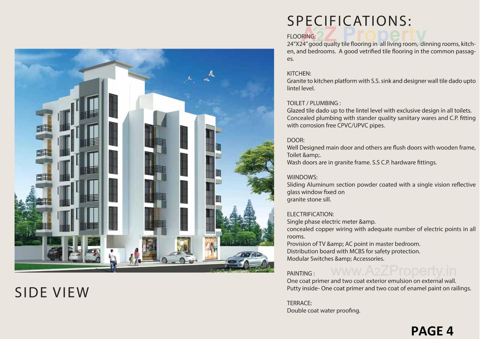 3D Elevation of real estate project Chandra Valley located at Vapi, Valsad, Gujarat