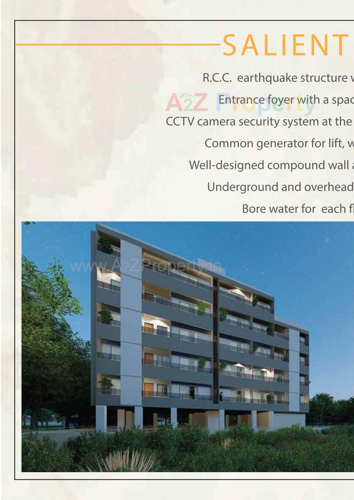 3D Elevation of real estate project Chandra Vatika located at Chala, Valsad, Gujarat