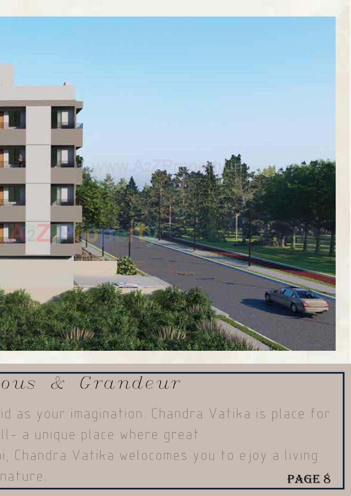 3D Elevation of real estate project Chandra Vatika located at Chala, Valsad, Gujarat