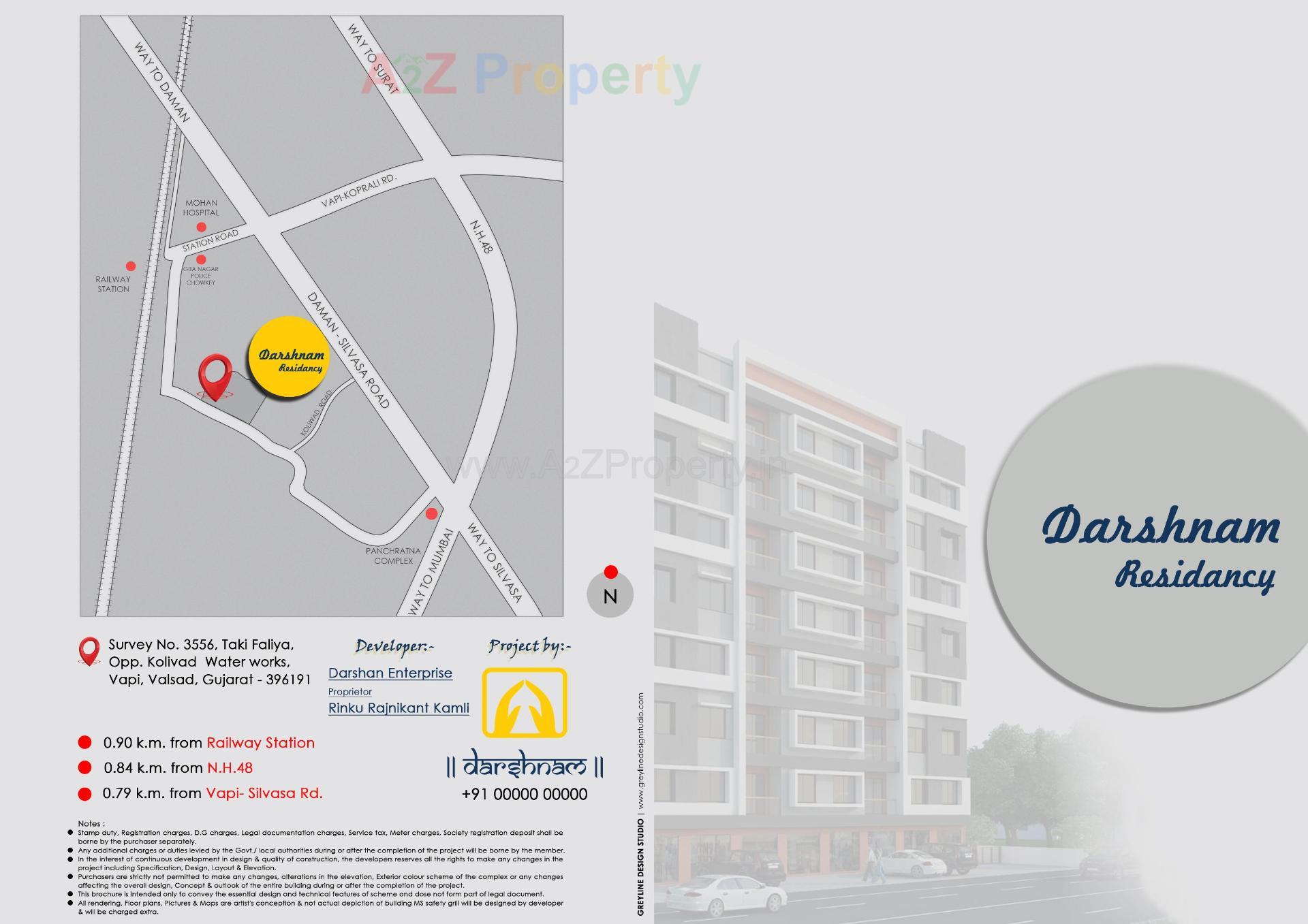  of real estate project Darshanam Residency located at Vapi, Valsad, Gujarat