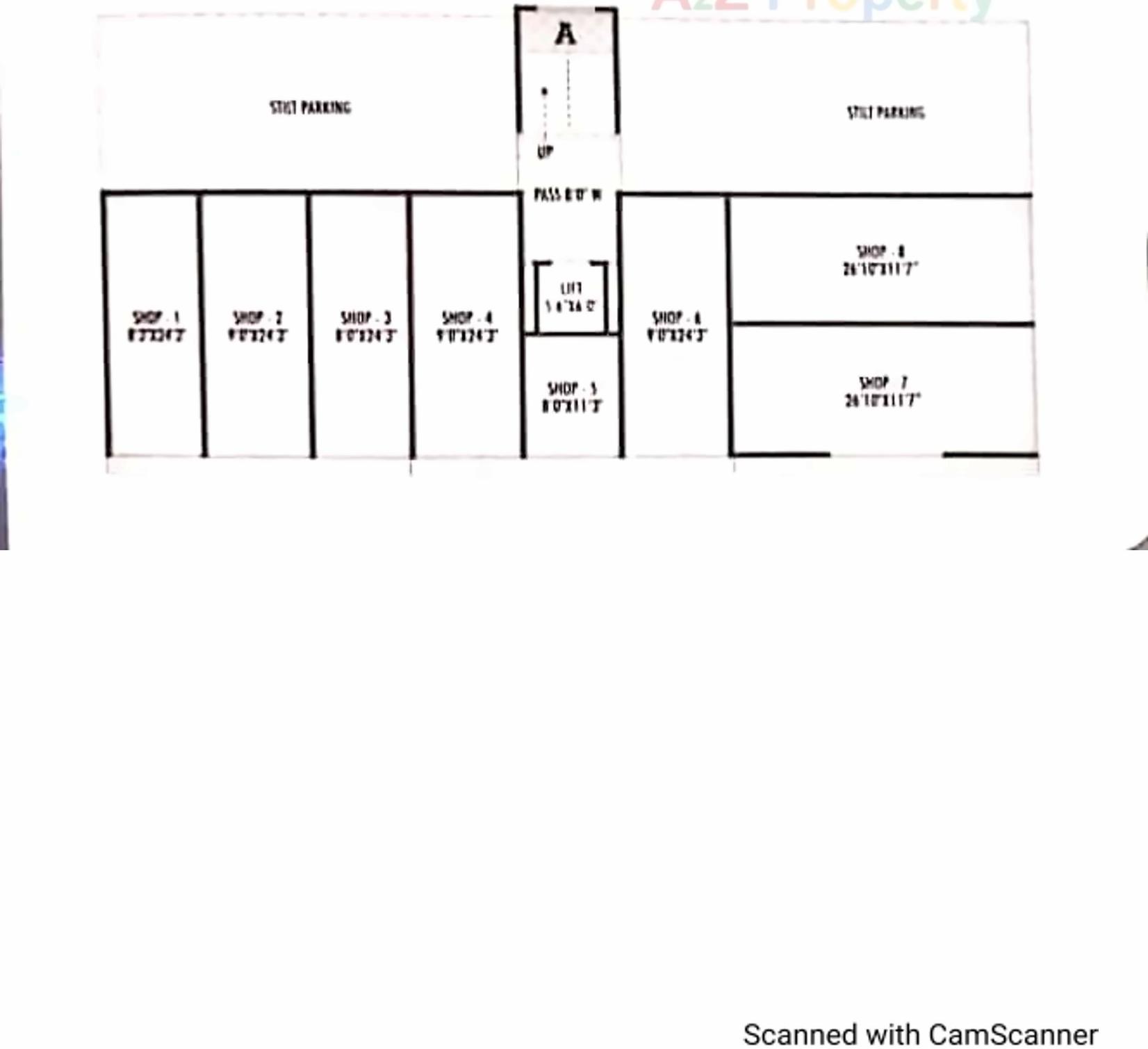 Layout of real estate project Deepam Square located at Valsad, Valsad, Gujarat