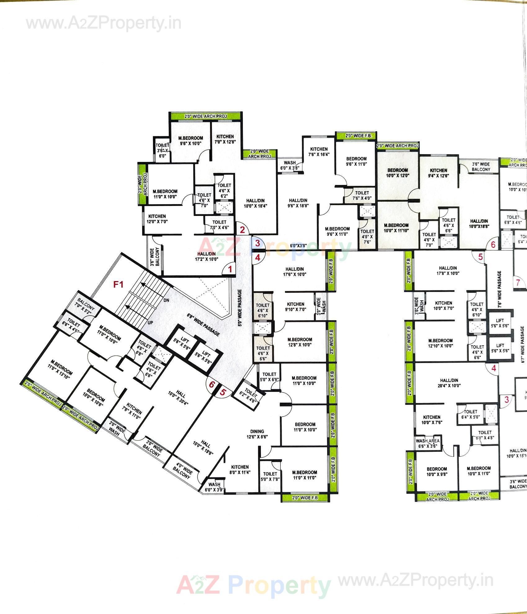 Layout of real estate project Dream Icon located at Dungra, Valsad, Gujarat