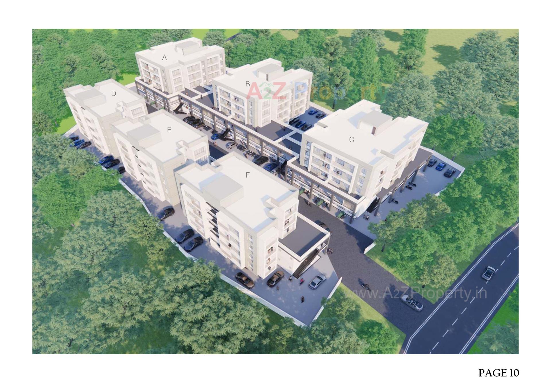 Layout of real estate project Ellora Park located at Pardi, Valsad, Gujarat