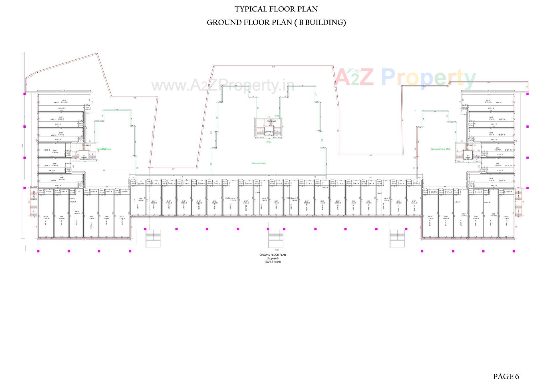 Layout of real estate project Ellora Park located at Pardi, Valsad, Gujarat