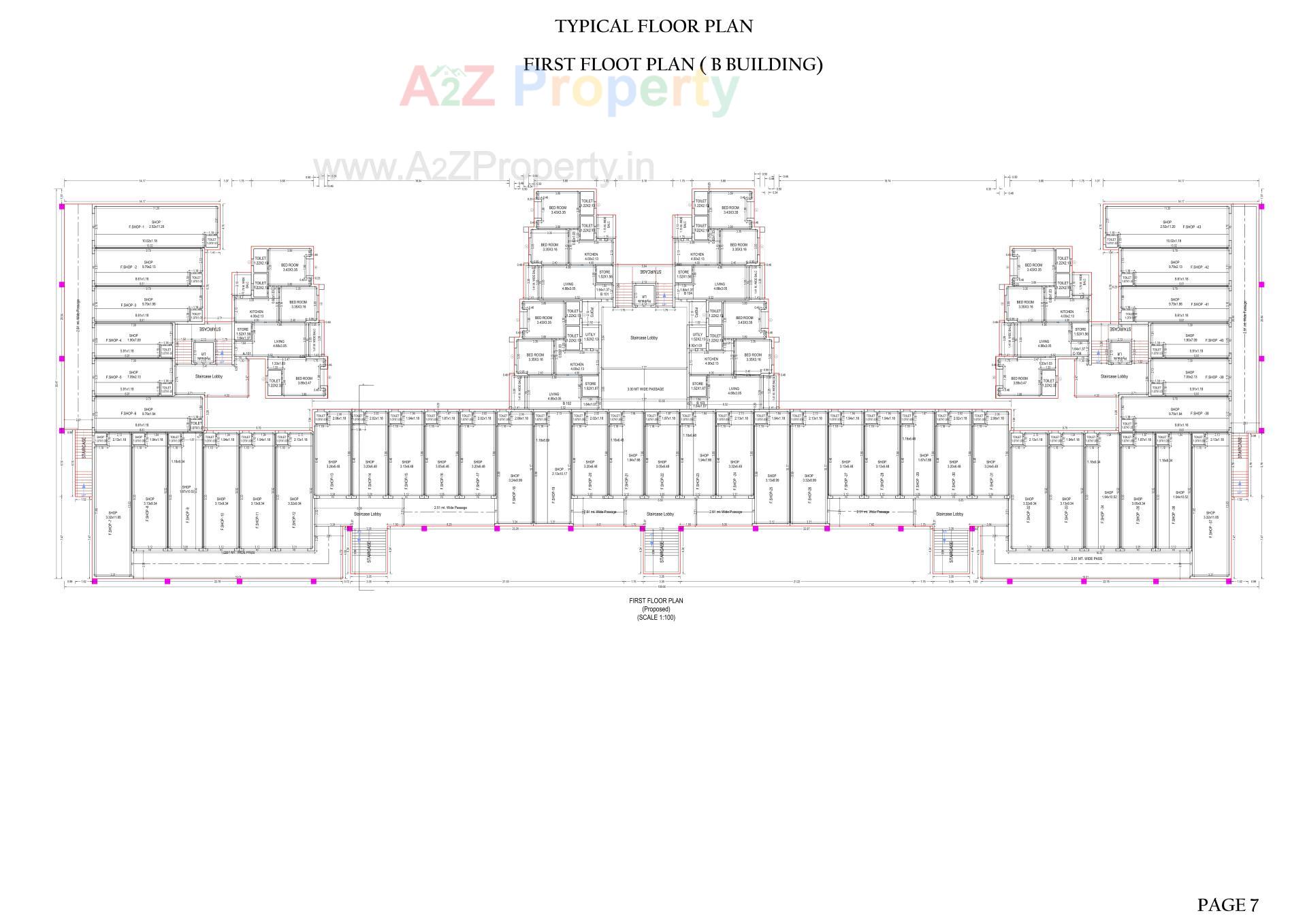 Layout of real estate project Ellora Park located at Pardi, Valsad, Gujarat