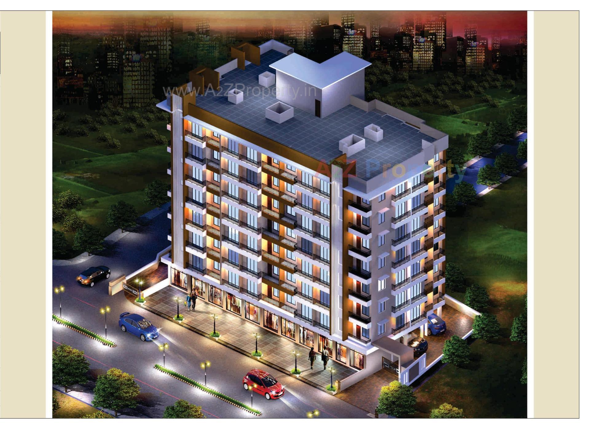 3D Elevation of real estate project Florence Residency located at Dungra, Valsad, Gujarat