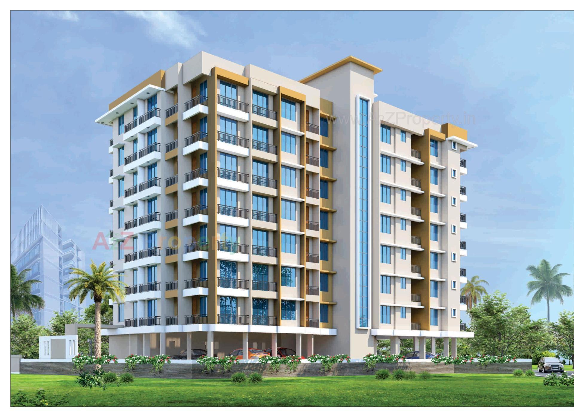 3D Elevation of real estate project Florence Residency located at Dungra, Valsad, Gujarat