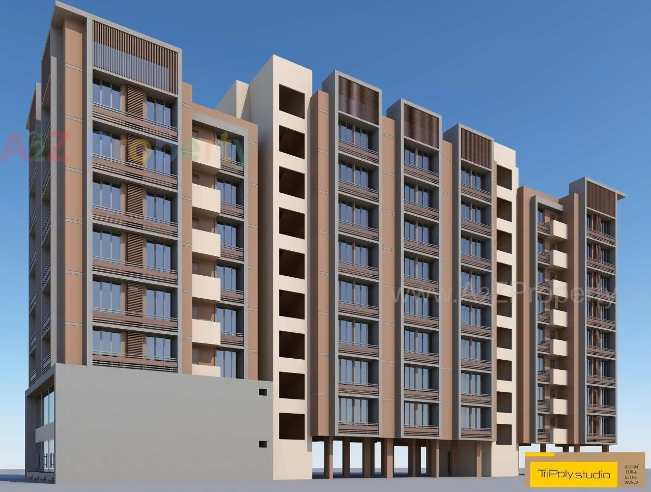 3D Elevation of real estate project Fortune Chandranagari located at Vapi, Valsad, Gujarat
