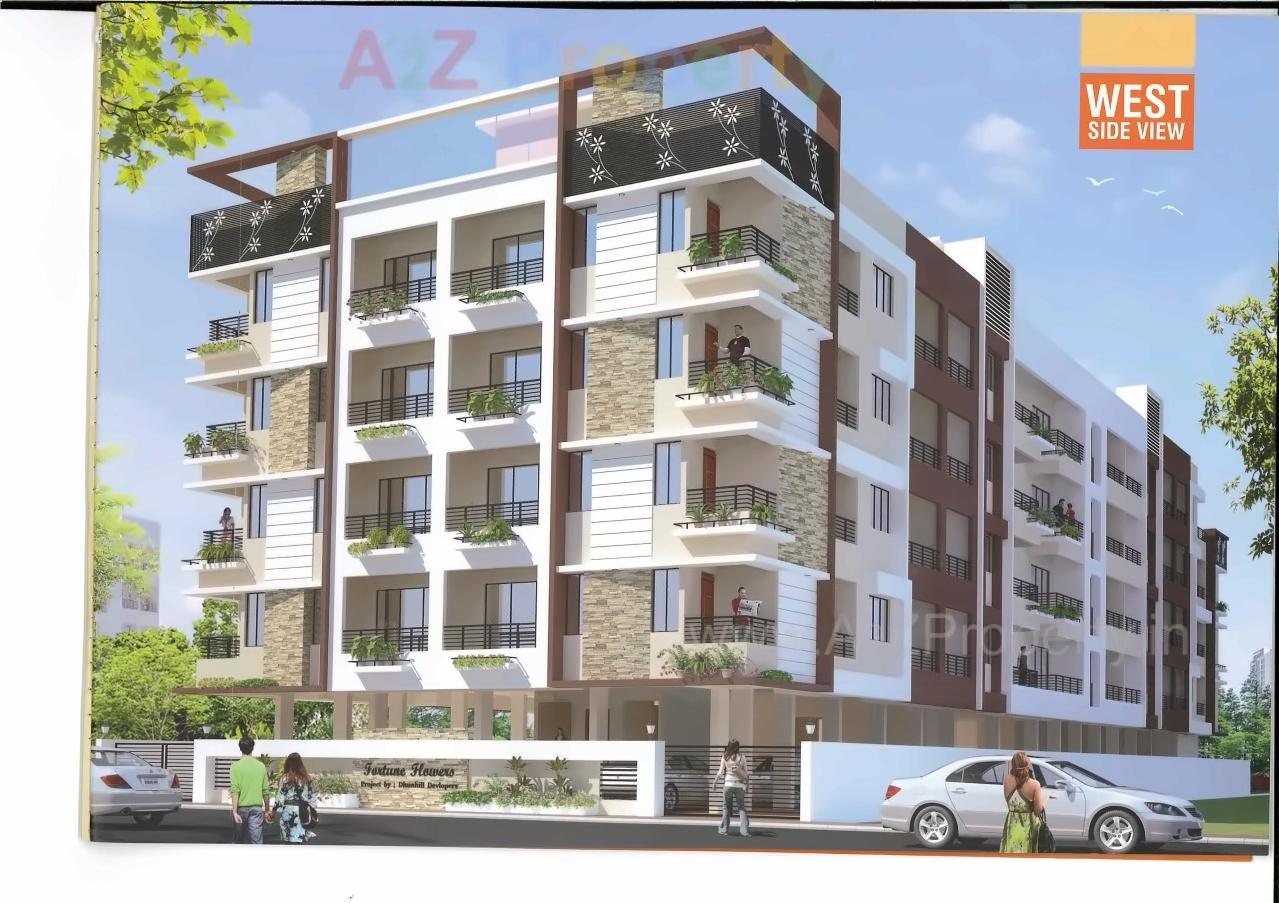 3D Elevation of real estate project Fortune Flowers located at Vapi, Valsad, Gujarat