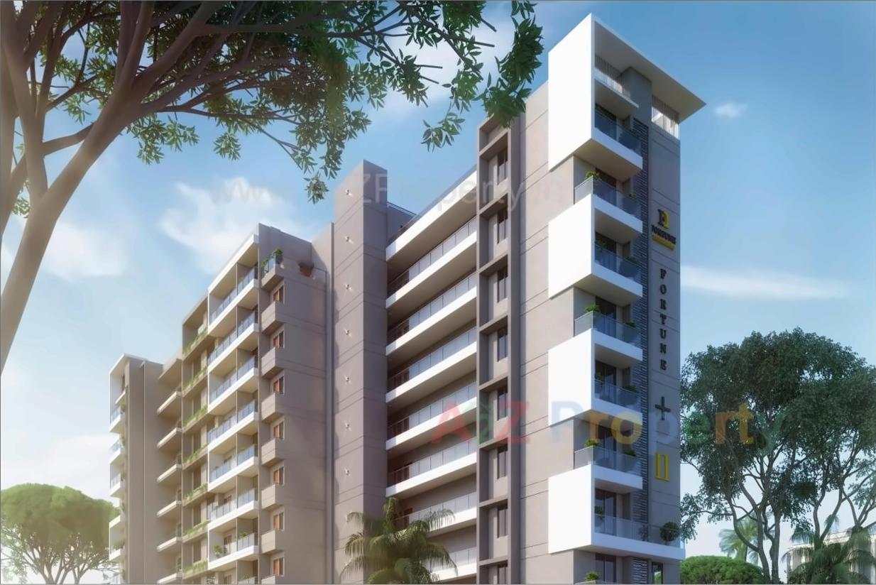 3D Elevation of real estate project Fortune + Ii located at Umargam, Valsad, Gujarat