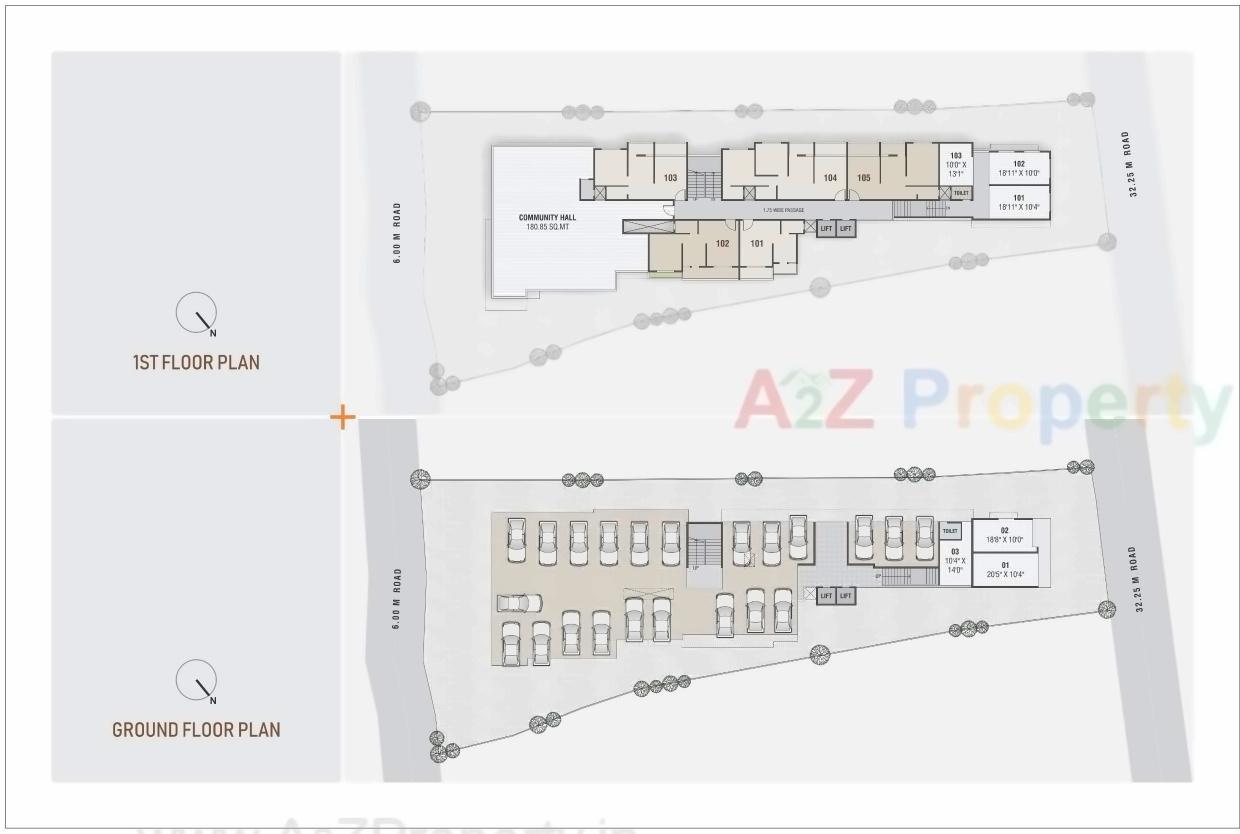 Layout of real estate project Fortune + Ii located at Umargam, Valsad, Gujarat