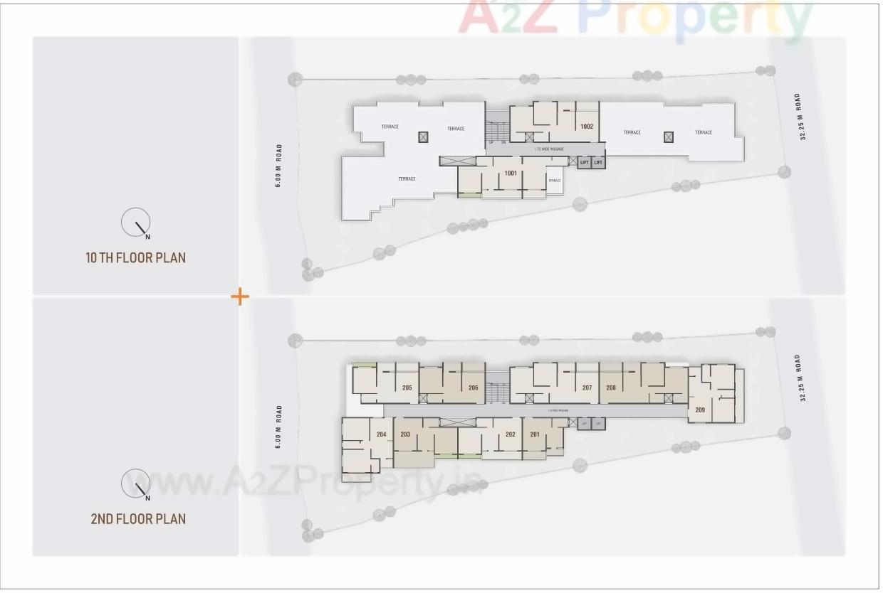 Layout of real estate project Fortune + Ii located at Umargam, Valsad, Gujarat