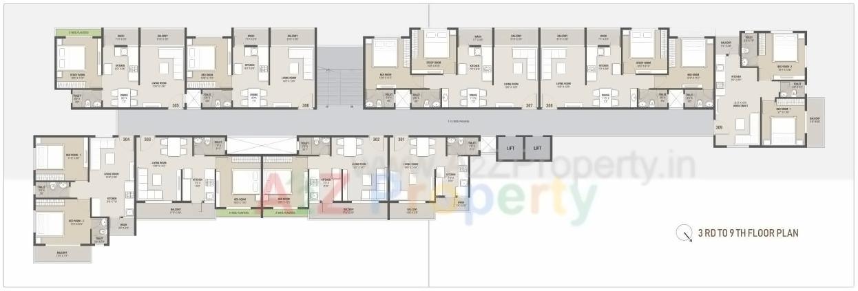 Layout of real estate project Fortune + Ii located at Umargam, Valsad, Gujarat