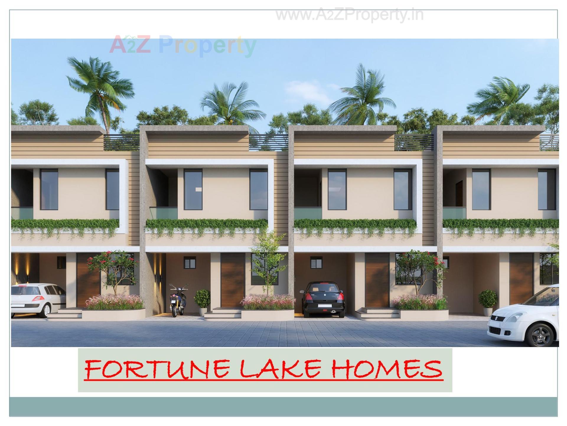 3D Elevation of real estate project Fortune Lake Homes located at Umargam, Valsad, Gujarat