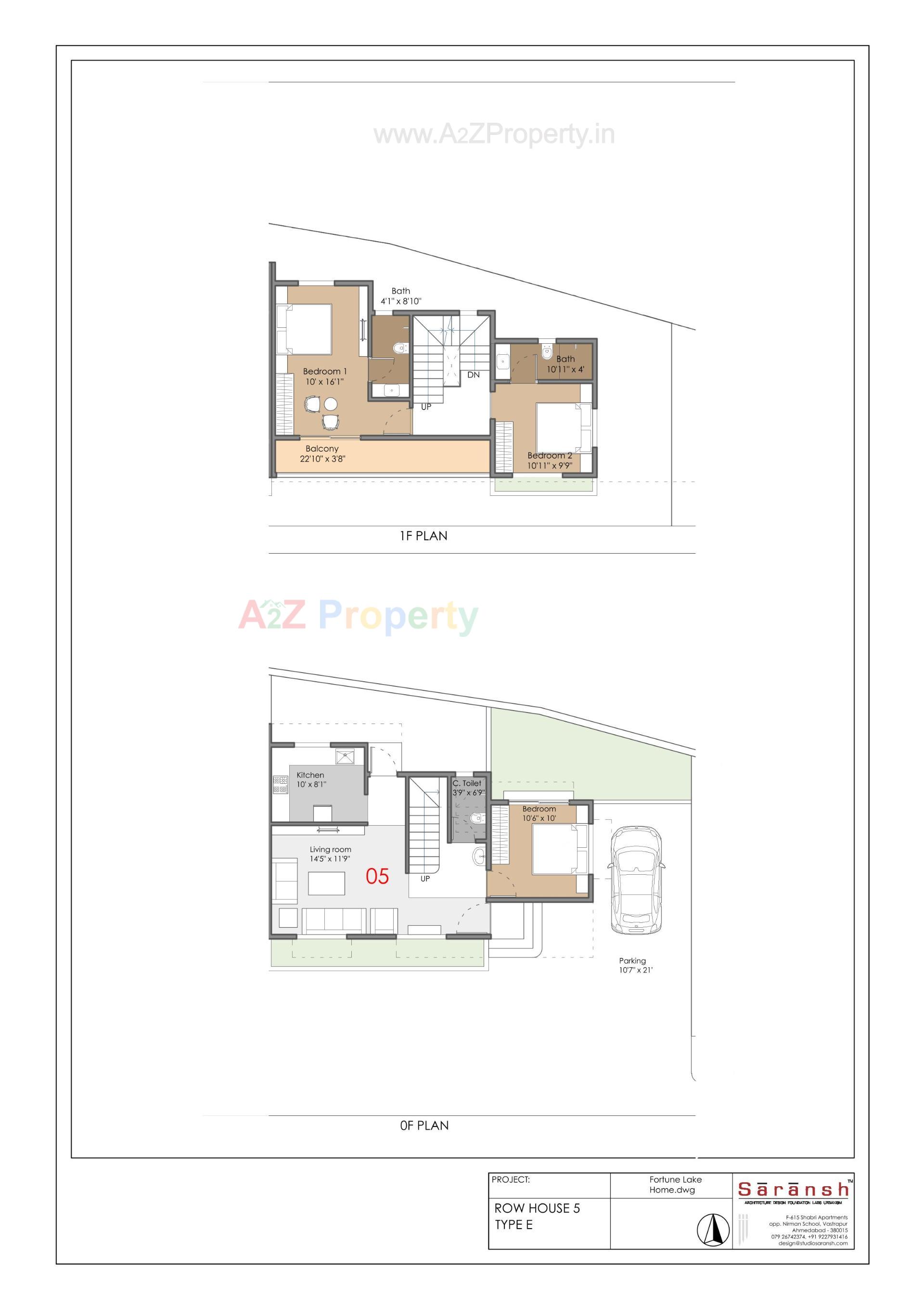Layout of real estate project Fortune Lake Homes located at Umargam, Valsad, Gujarat