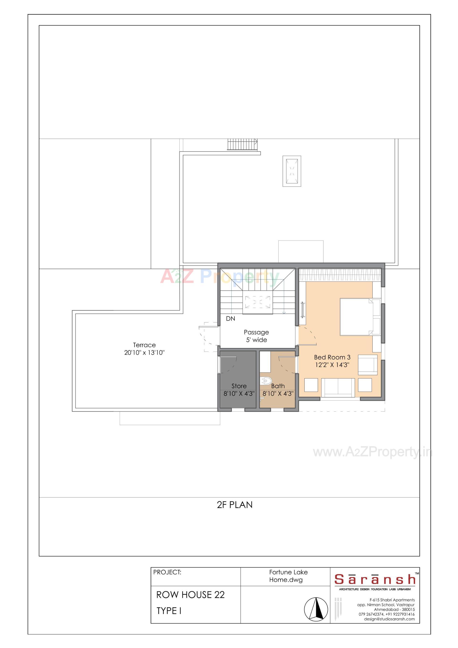 Layout of real estate project Fortune Lake Homes located at Umargam, Valsad, Gujarat