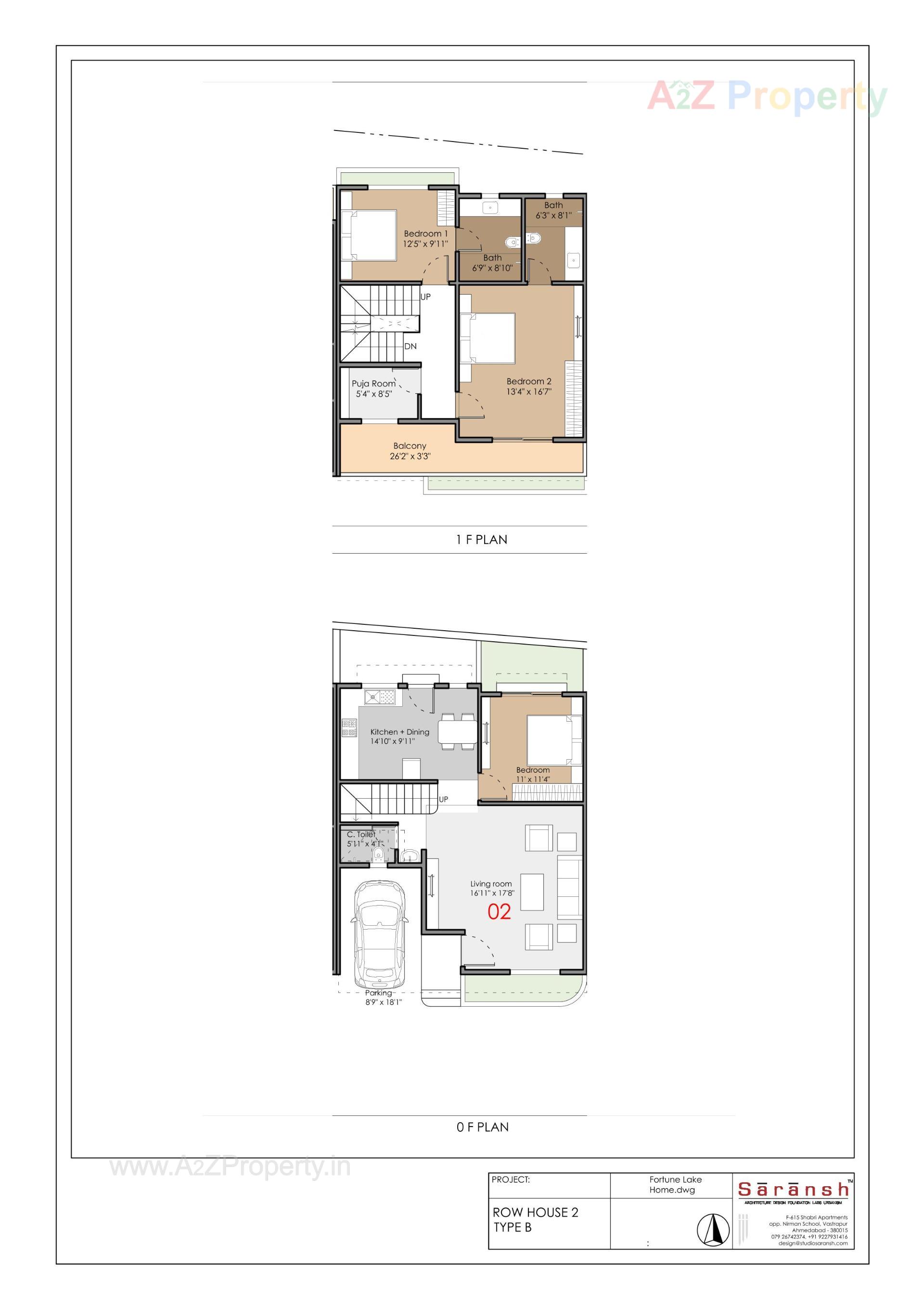 Layout of real estate project Fortune Lake Homes located at Umargam, Valsad, Gujarat