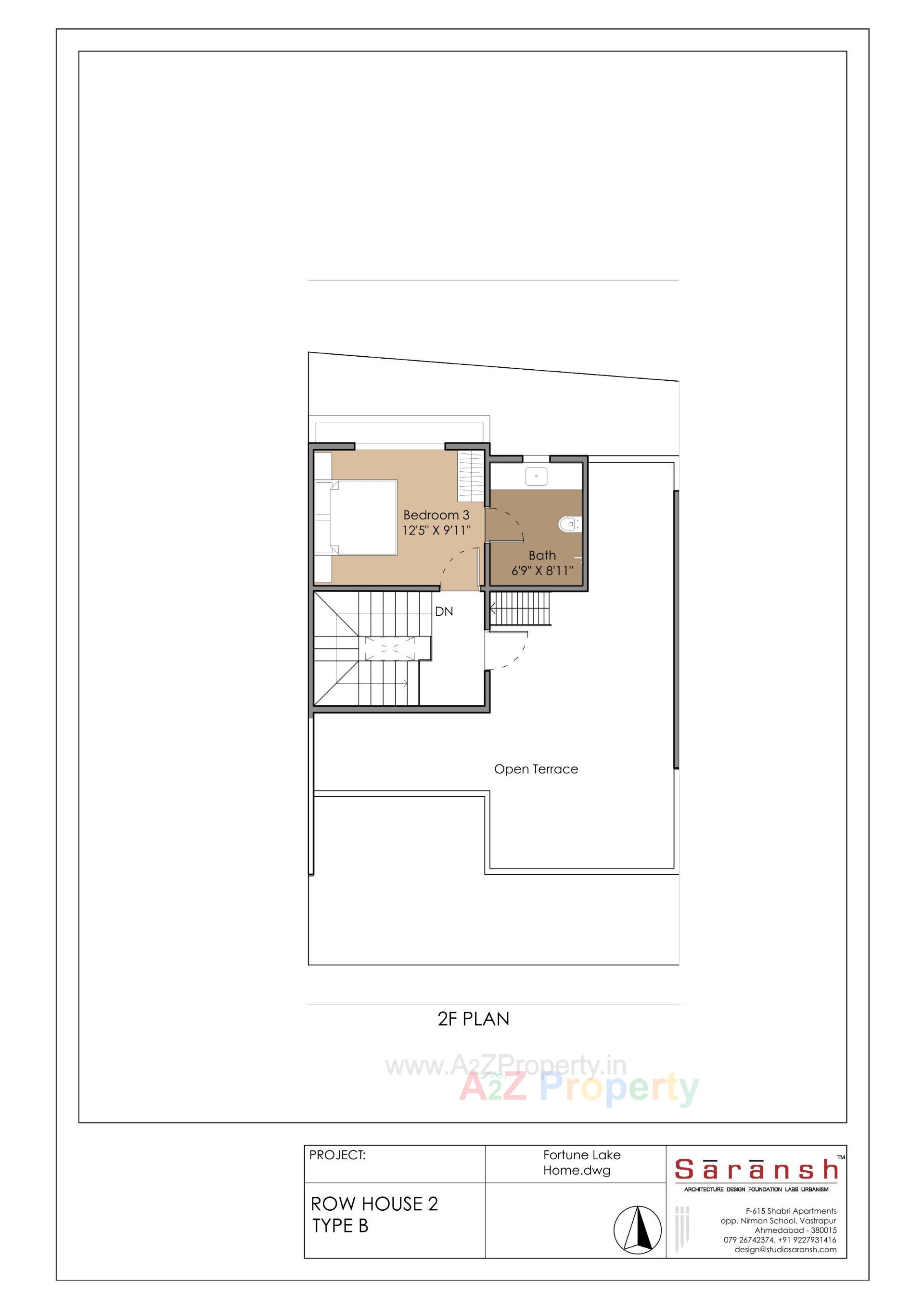Layout of real estate project Fortune Lake Homes located at Umargam, Valsad, Gujarat