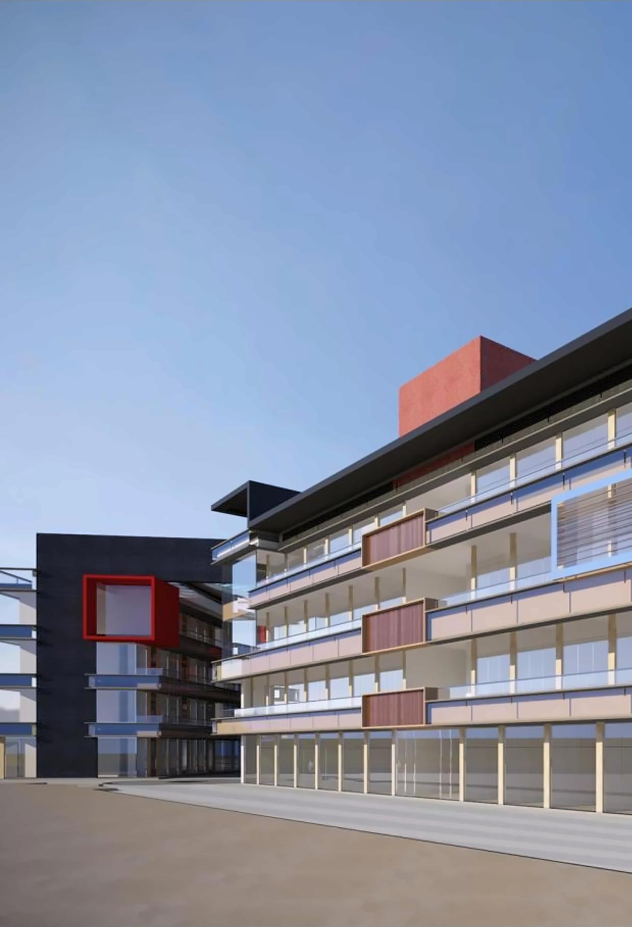 3D Elevation of real estate project Fortune Landmark located at Vaapi, Valsad, Gujarat