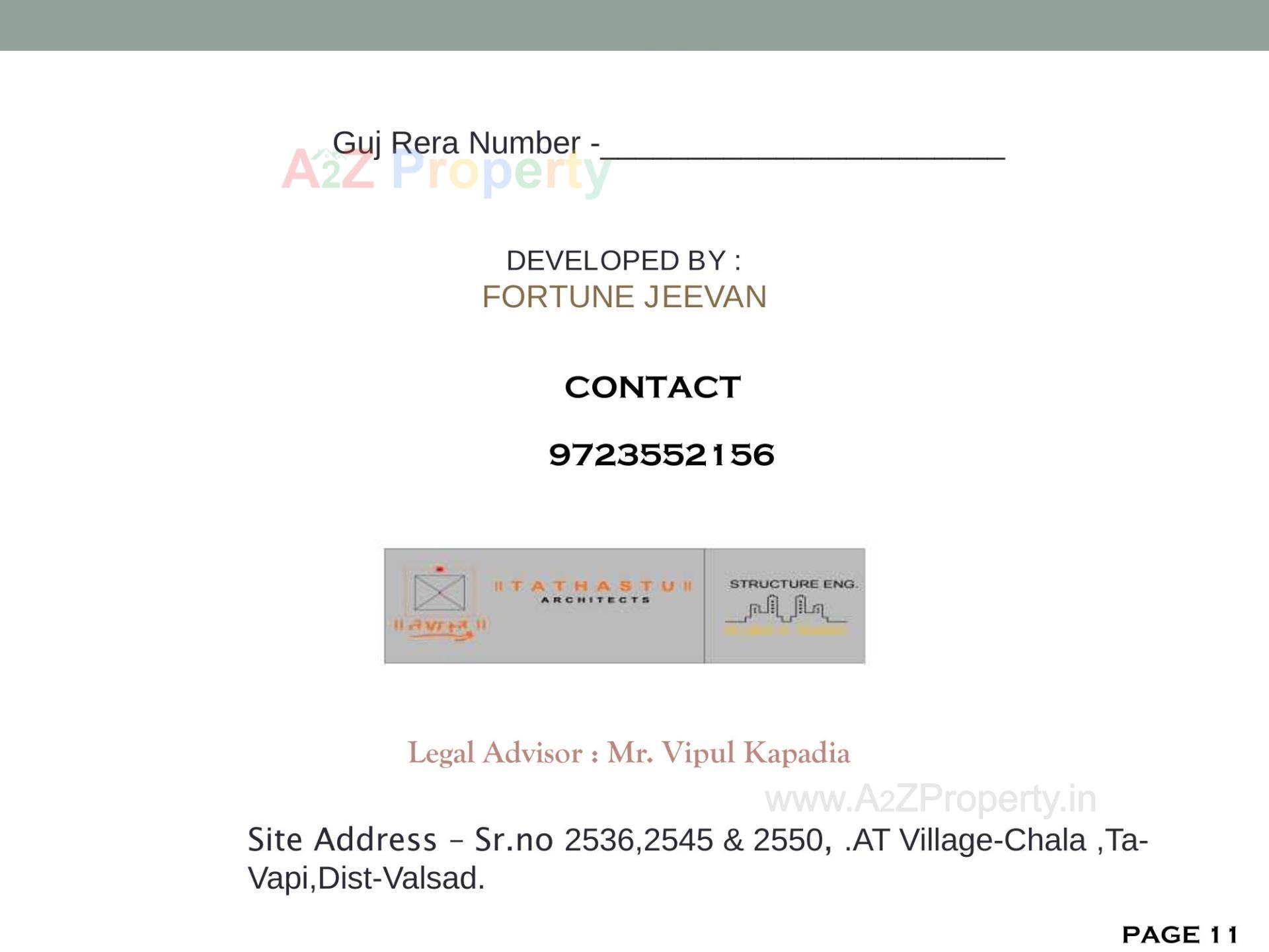  of real estate project Fortune Siddhivinayak located at Chala, Valsad, Gujarat