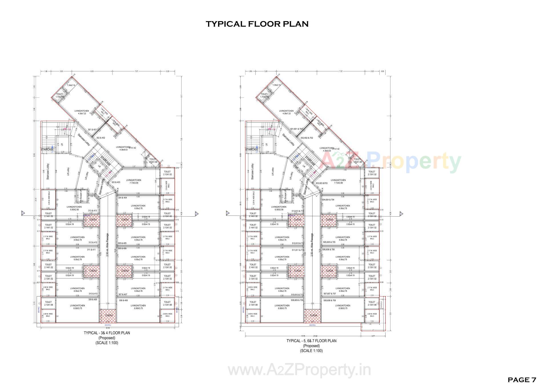 Layout of real estate project Fortune Siddhivinayak located at Chala, Valsad, Gujarat