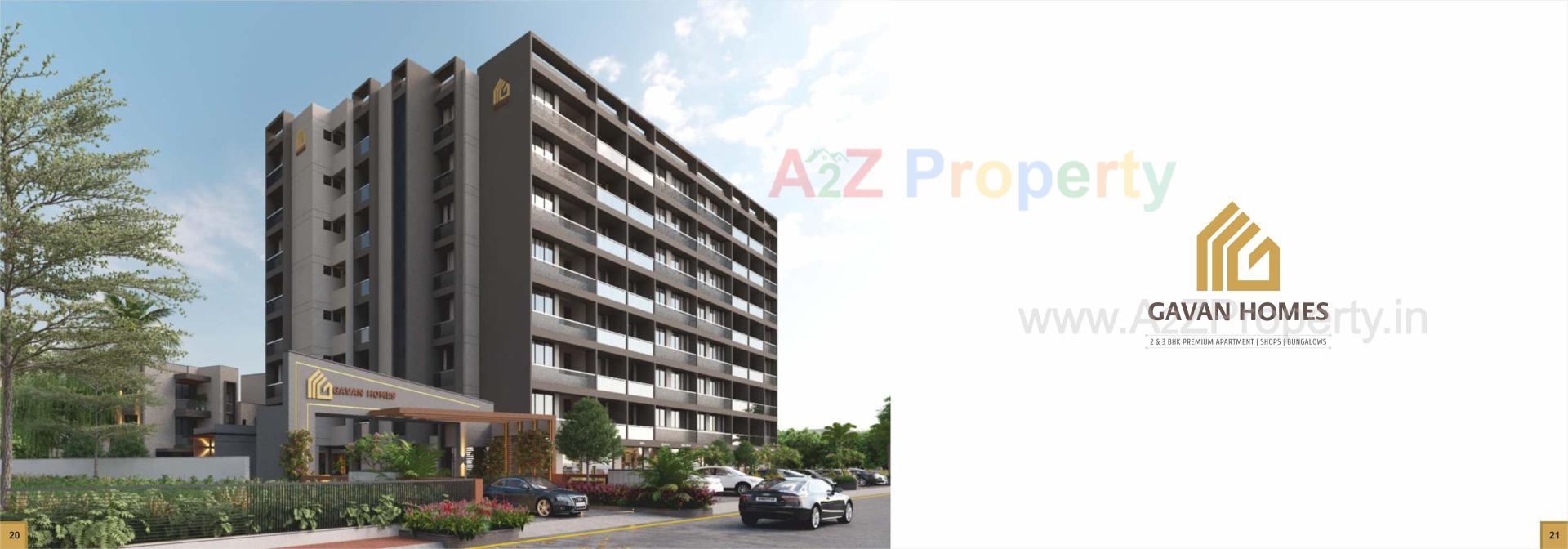 3D Elevation of real estate project Gavan Homes located at Vapi, Valsad, Gujarat