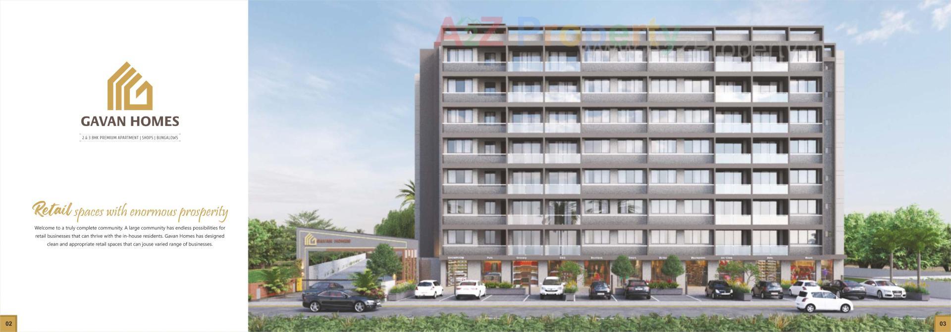 3D Elevation of real estate project Gavan Homes located at Vapi, Valsad, Gujarat