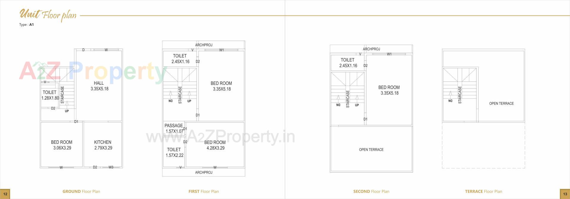 Layout of real estate project Gavan Homes located at Vapi, Valsad, Gujarat
