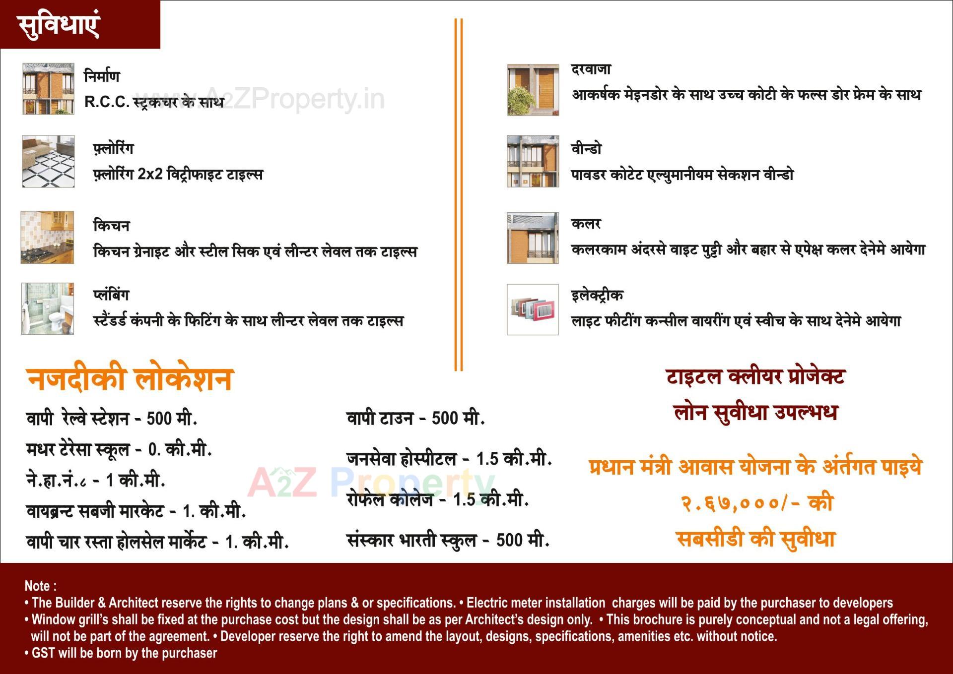  of real estate project Gokul Villa located at Vapi, Valsad, Gujarat