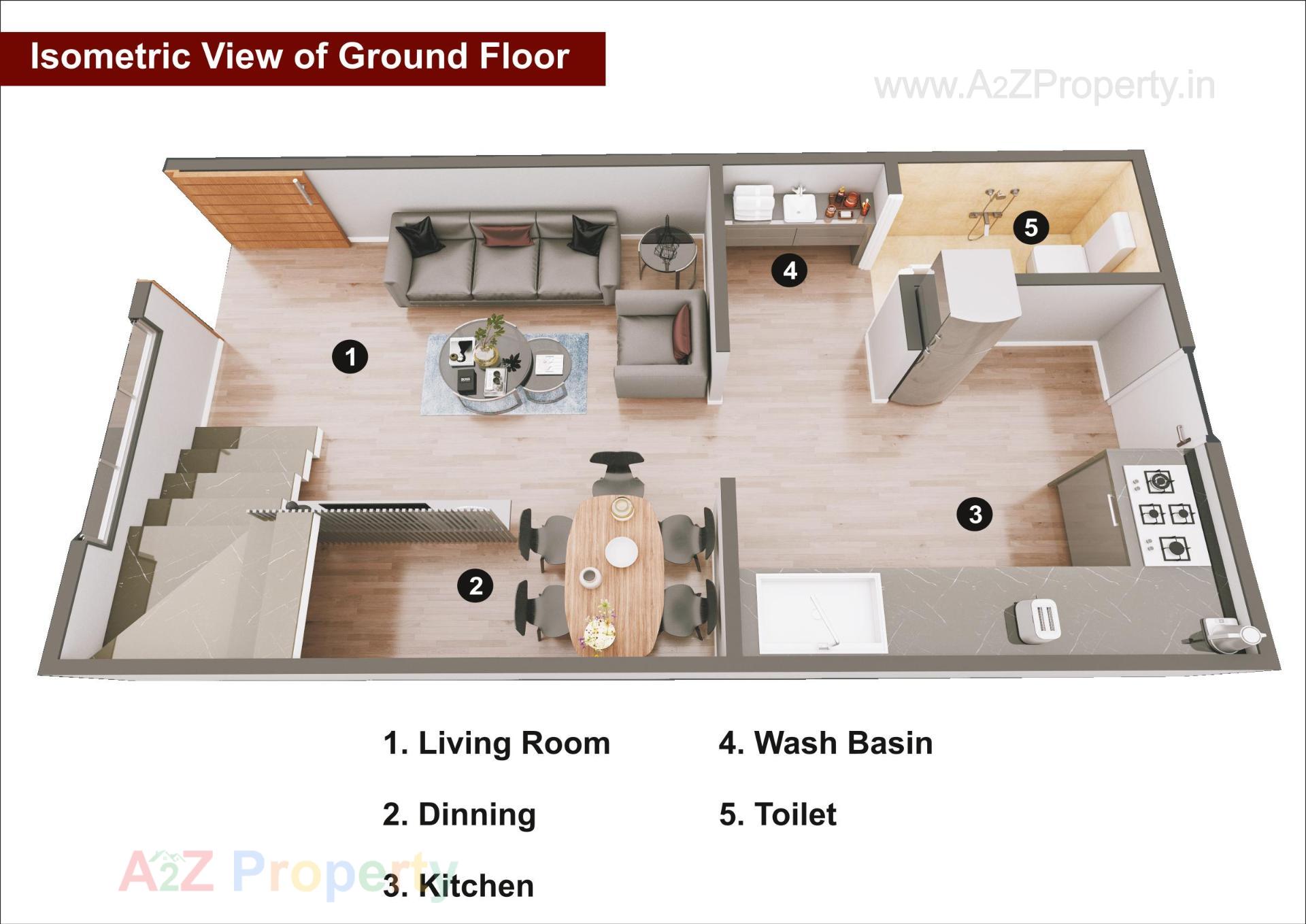 Layout of real estate project Gokul Villa located at Vapi, Valsad, Gujarat