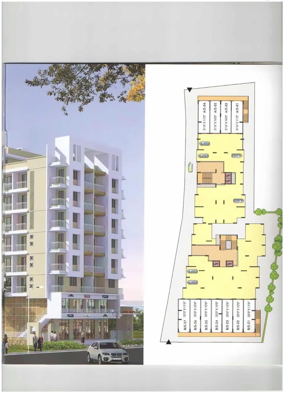 Layout of real estate project Gopal Krupa located at Umargam, Valsad, Gujarat
