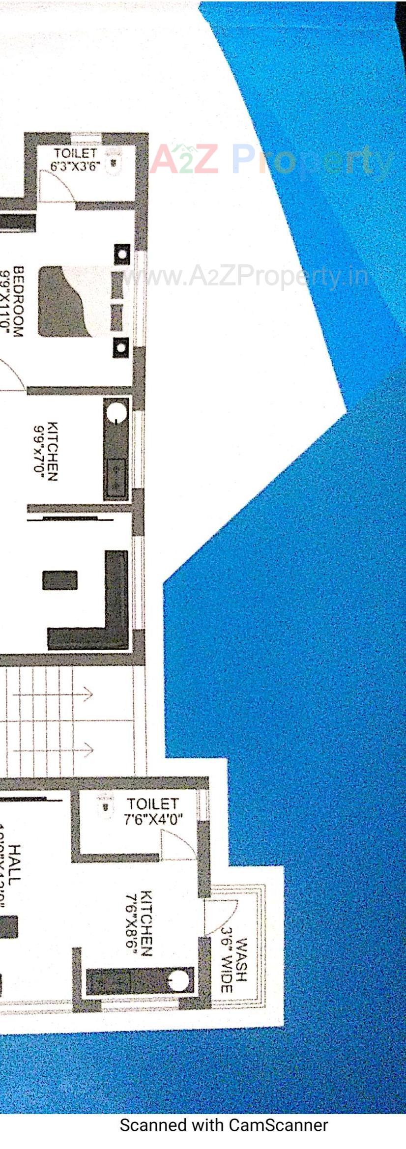 Layout of real estate project Gurudev Complex located at Vapi, Valsad, Gujarat