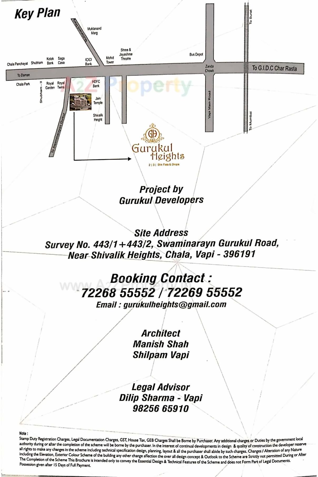  of real estate project Gurukul Heights located at Chala, Valsad, Gujarat