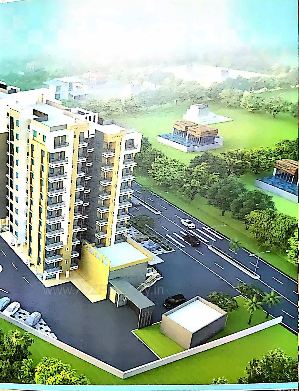 3D Elevation of real estate project Hari Residency located at Umargam, Valsad, Gujarat