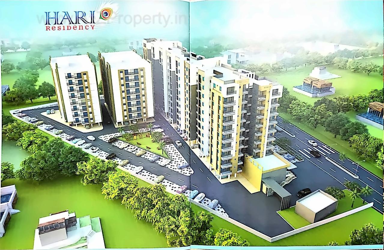 3D Elevation of real estate project Hari Residency located at Umargam, Valsad, Gujarat