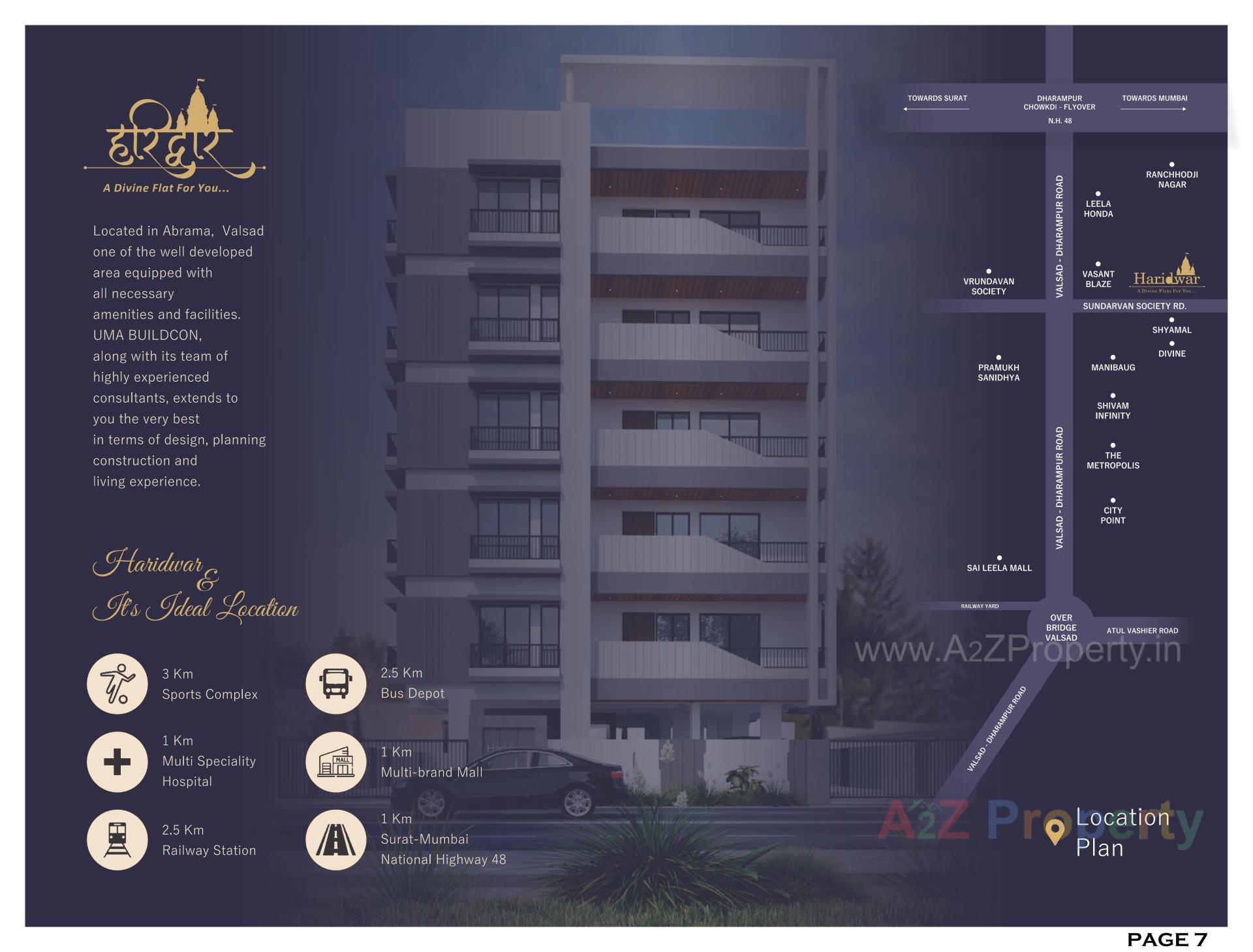  of real estate project Haridwar located at Abrama, Valsad, Gujarat