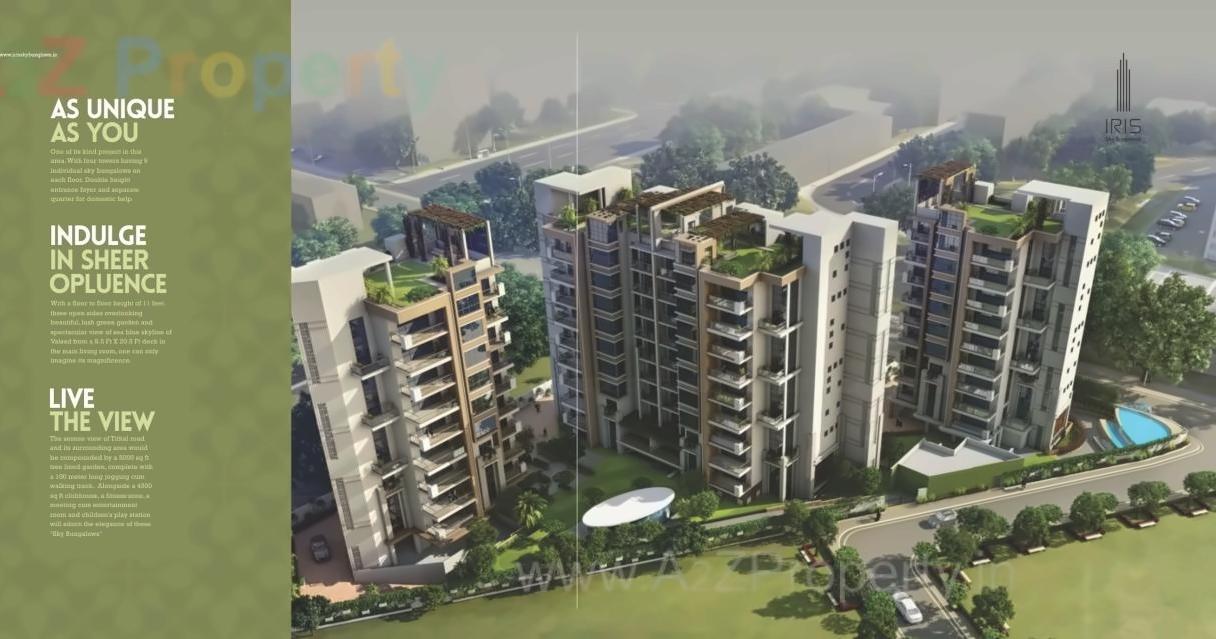 3D Elevation of real estate project Iris Sky Bungalows located at Tithal-road, Valsad, Gujarat