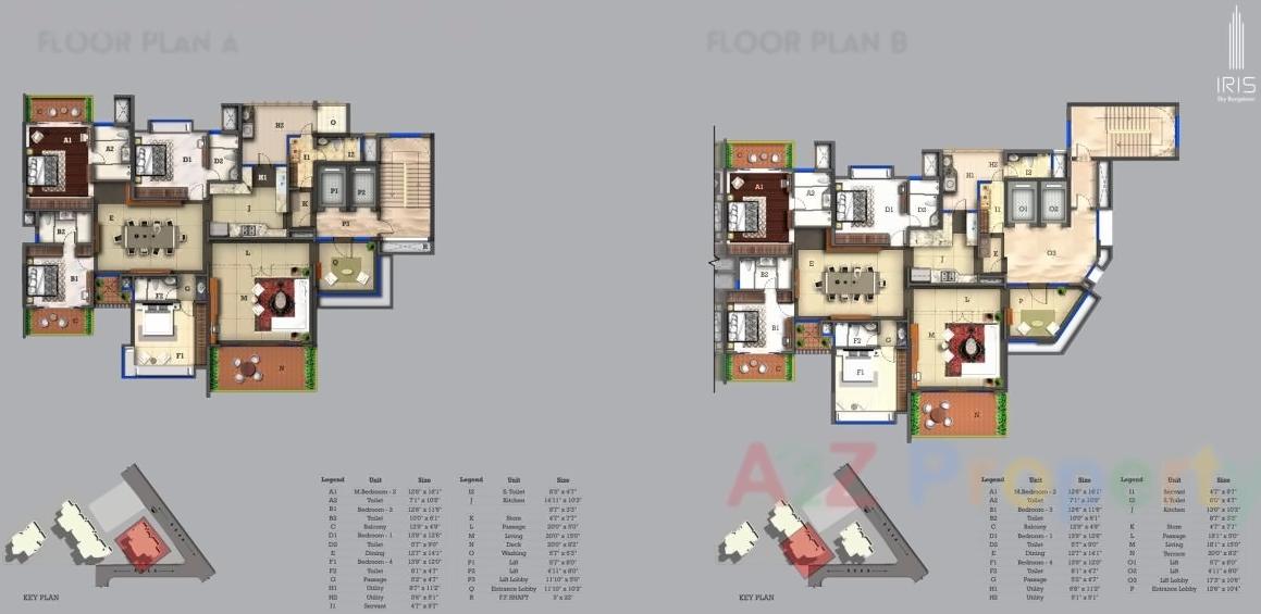 Layout of real estate project Iris Sky Bungalows located at Tithal-road, Valsad, Gujarat