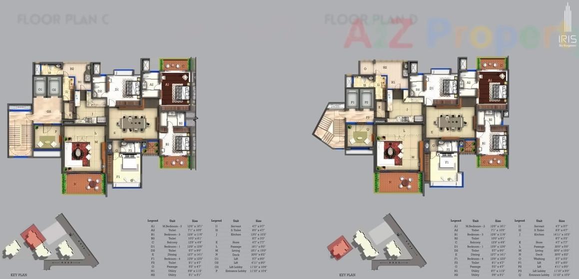 Layout of real estate project Iris Sky Bungalows located at Tithal-road, Valsad, Gujarat