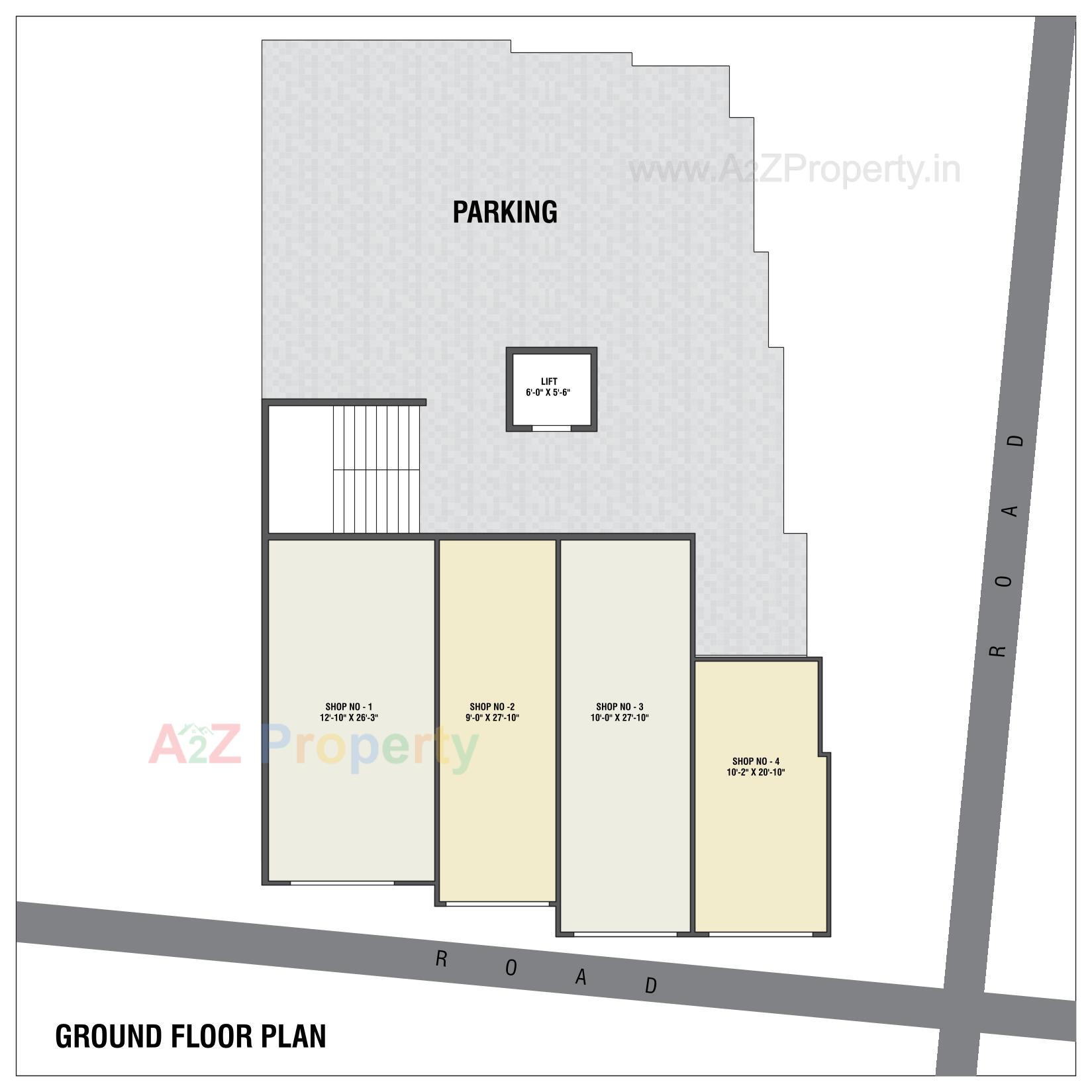 Layout of real estate project Jaivik Complex located at Dungara, Valsad, Gujarat