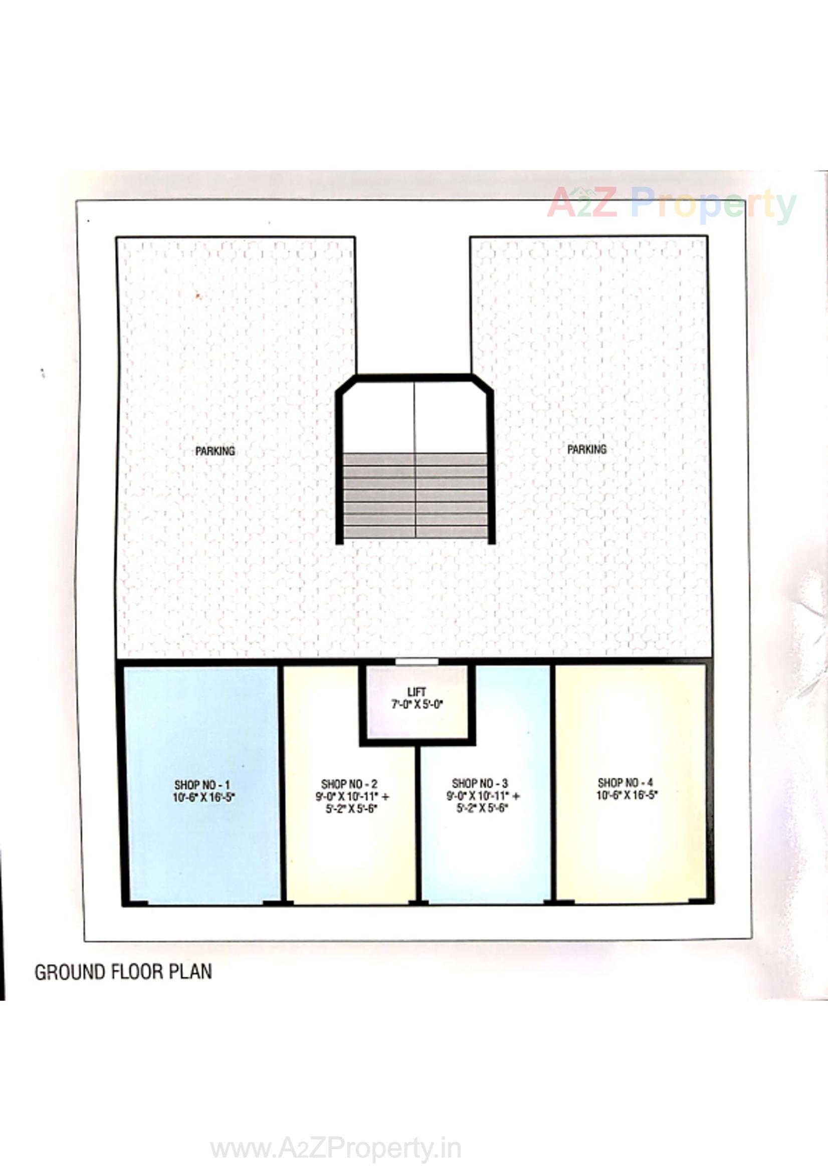 Layout of real estate project Jaladham Residency located at Dungra, Valsad, Gujarat