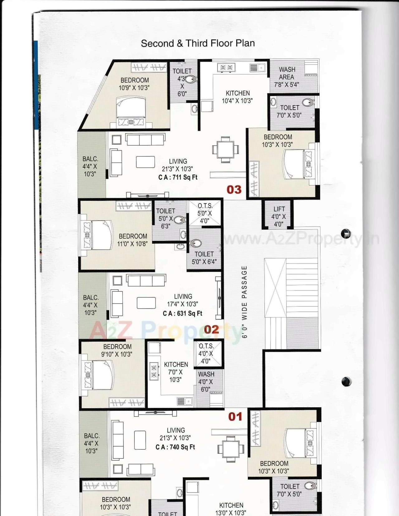 Layout of real estate project Jalaram Complex located at Kasba, Valsad, Gujarat